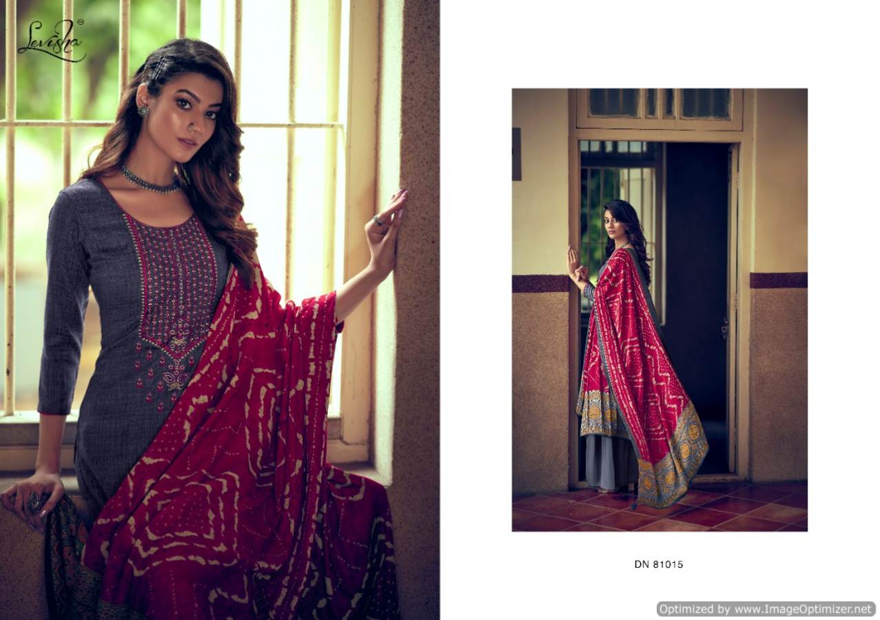 Levisha Meridel 2 Pure Pashmina Designer Party Wear Dress Material at Wholesale Price